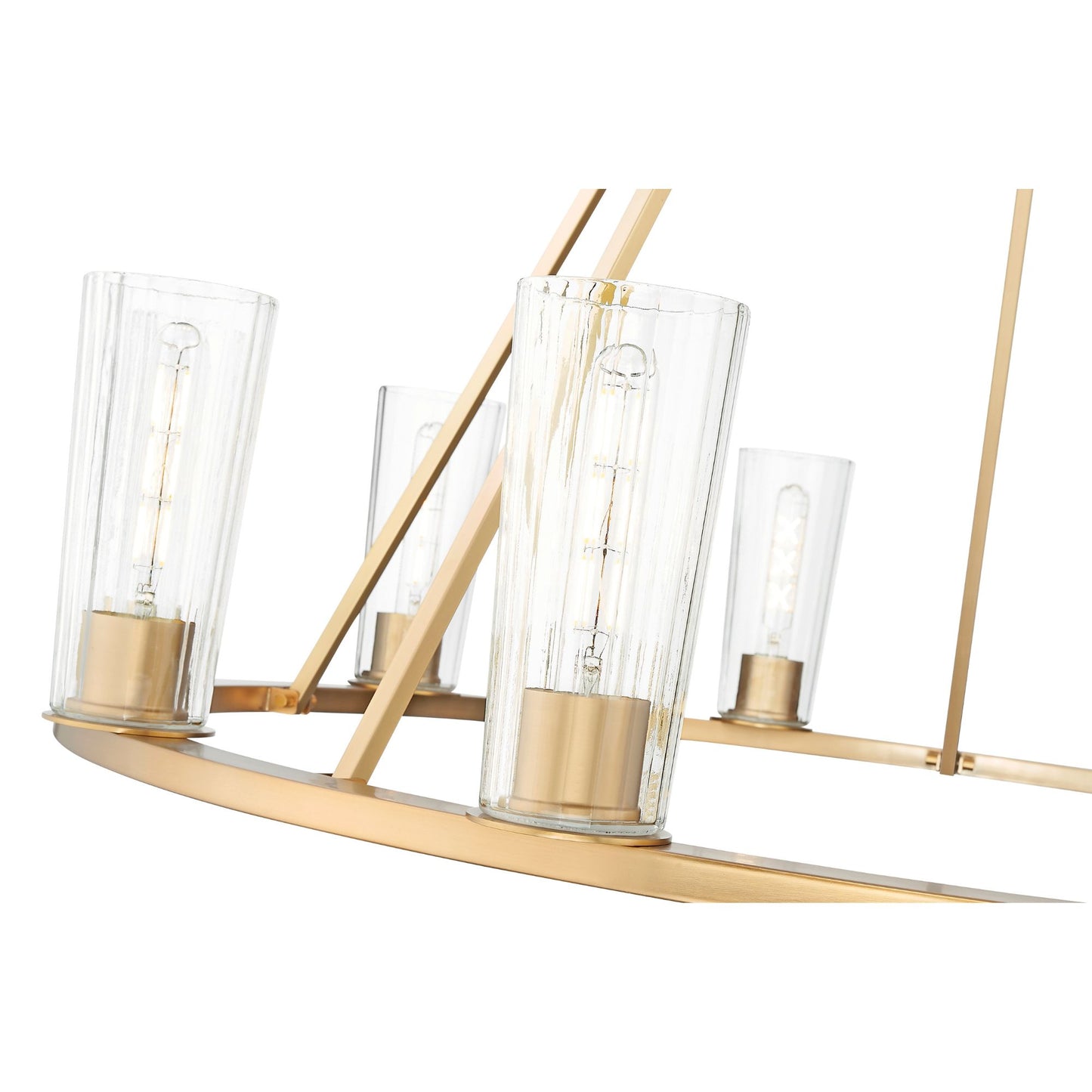Titus 10 Light Chandelier Modern Gold