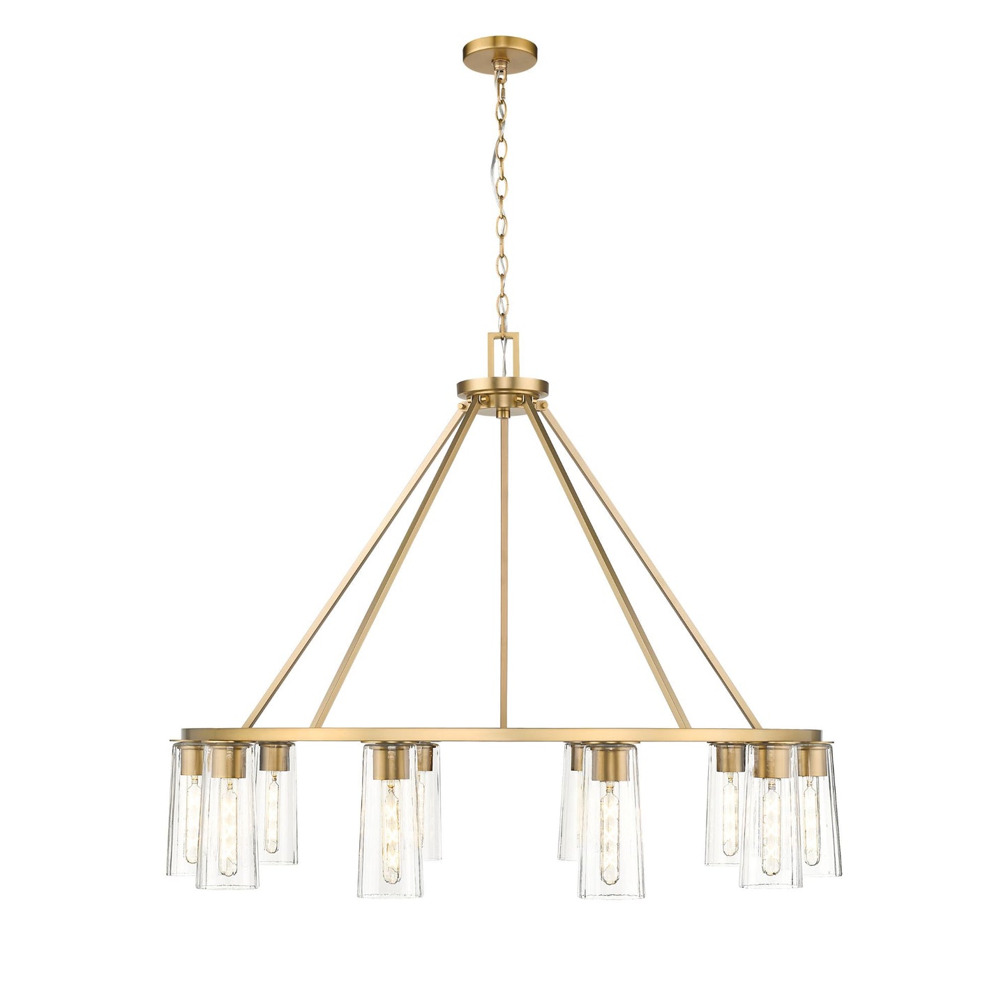 Titus 10 Light Chandelier Modern Gold