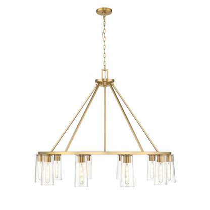 Titus 10 Light Chandelier Modern Gold