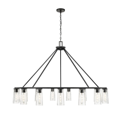 Titus 15 Light Chandelier Matte Black
