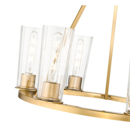 Titus 6 Light Chandelier Modern Gold