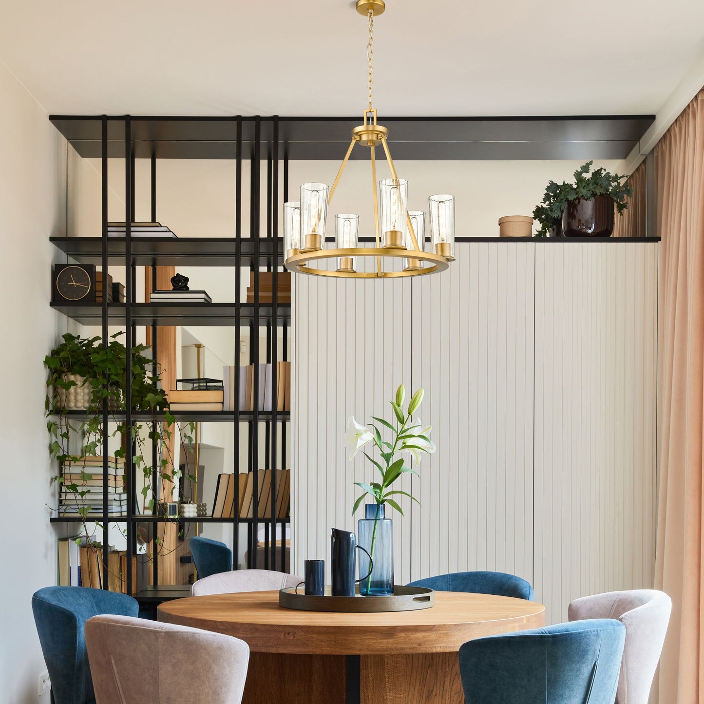 Titus 6 Light Chandelier Modern Gold