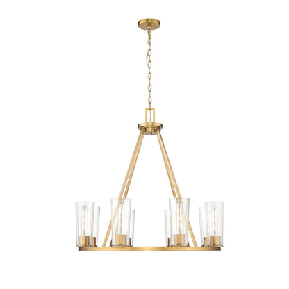 Titus 8 Light Chandelier Modern Gold