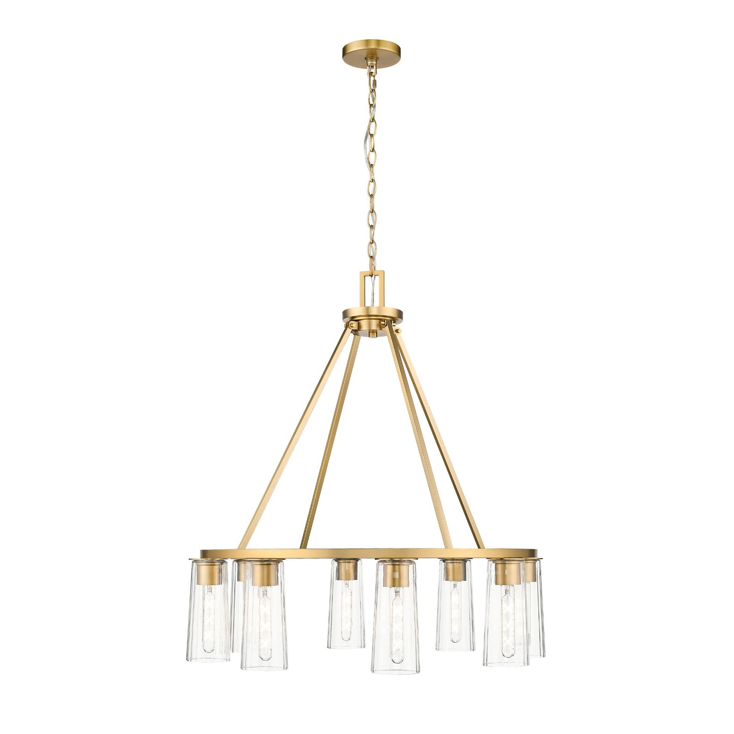 Titus 8 Light Chandelier Modern Gold