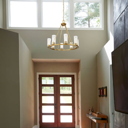 Titus 8 Light Chandelier Modern Gold