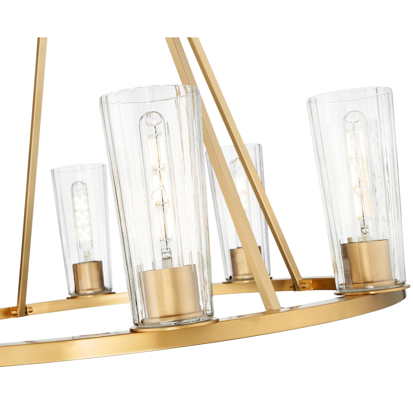 Titus 8 Light Chandelier Modern Gold