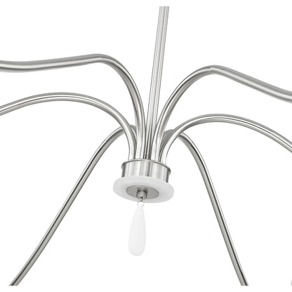 Toussant 6 Light Chandelier 
 Brushed Nickel