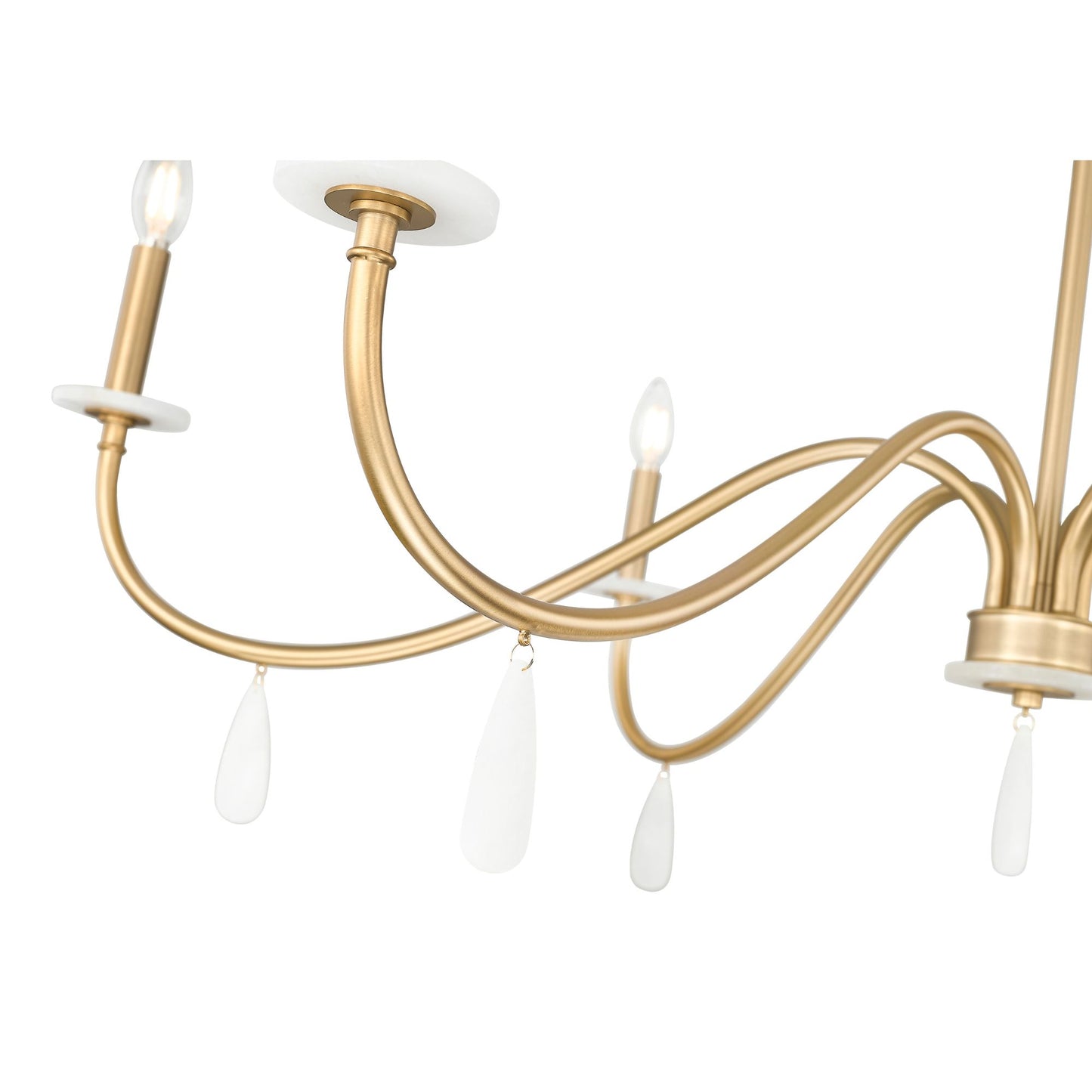 Toussant 6 Light Chandelier Modern Gold