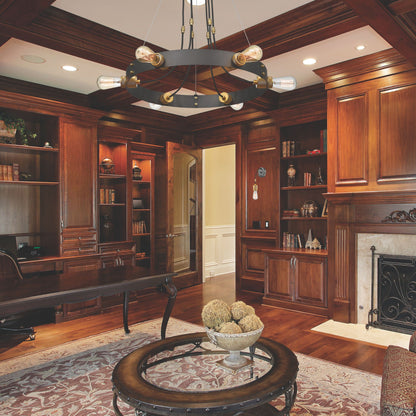 Troubadour 6 Light Chandelier Bronze