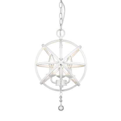 Tull 3 Light Chandelier Matte White