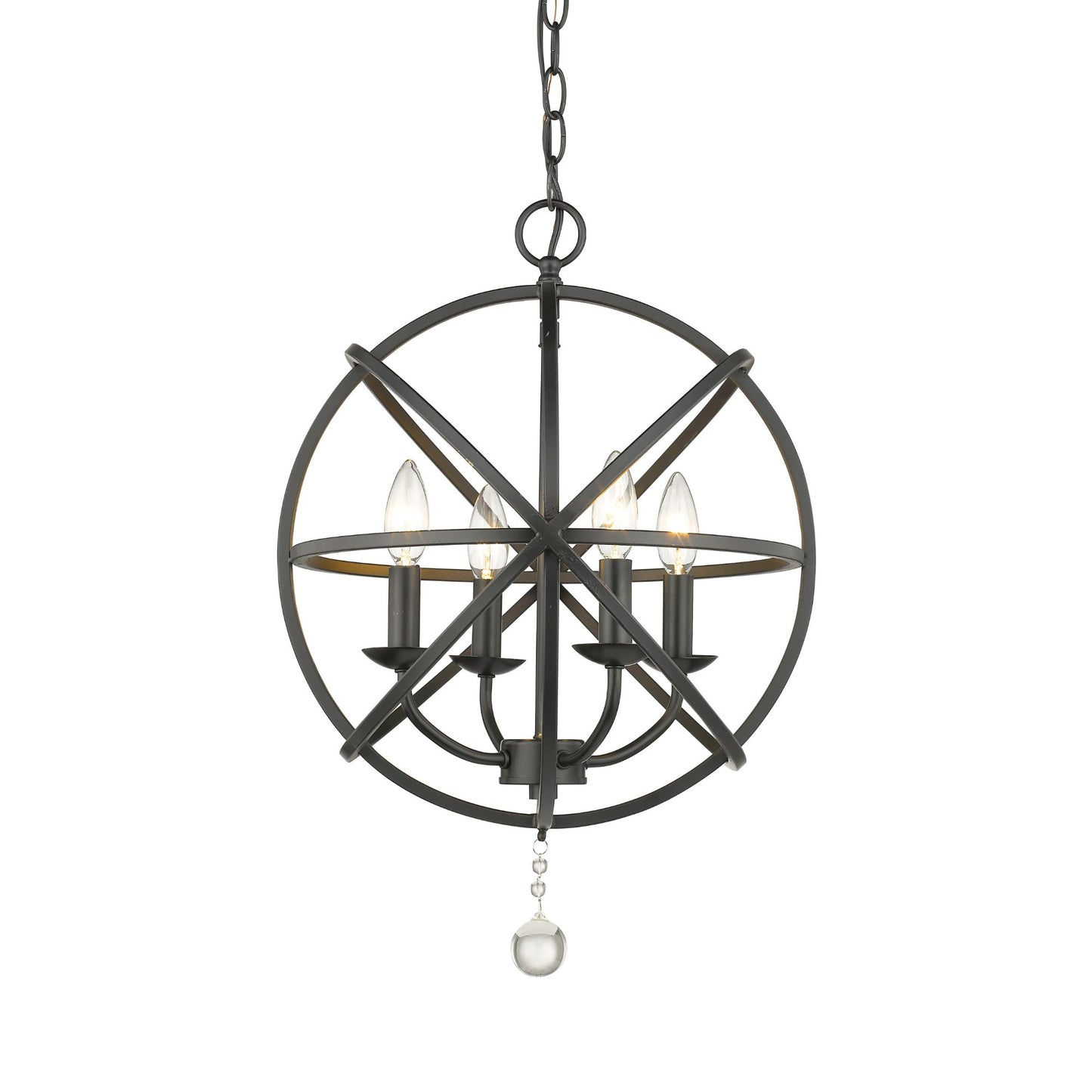 Tull 4 Light Chandelier Matte Black