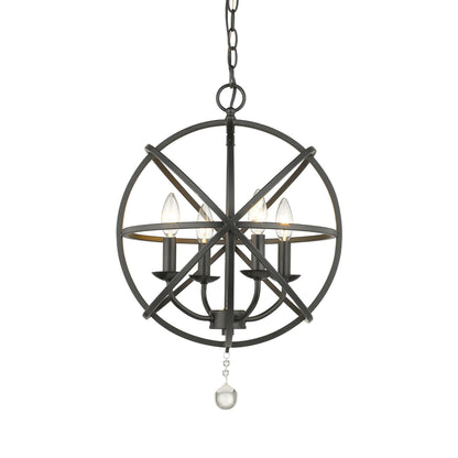 Tull 4 Light Chandelier Matte Black