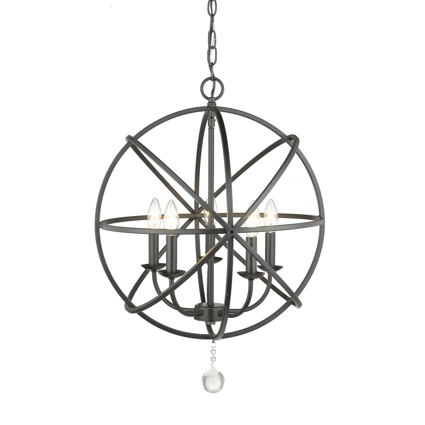Tull 5 Light Chandelier Matte Black