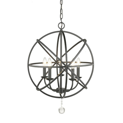 Tull 5 Light Chandelier Matte Black