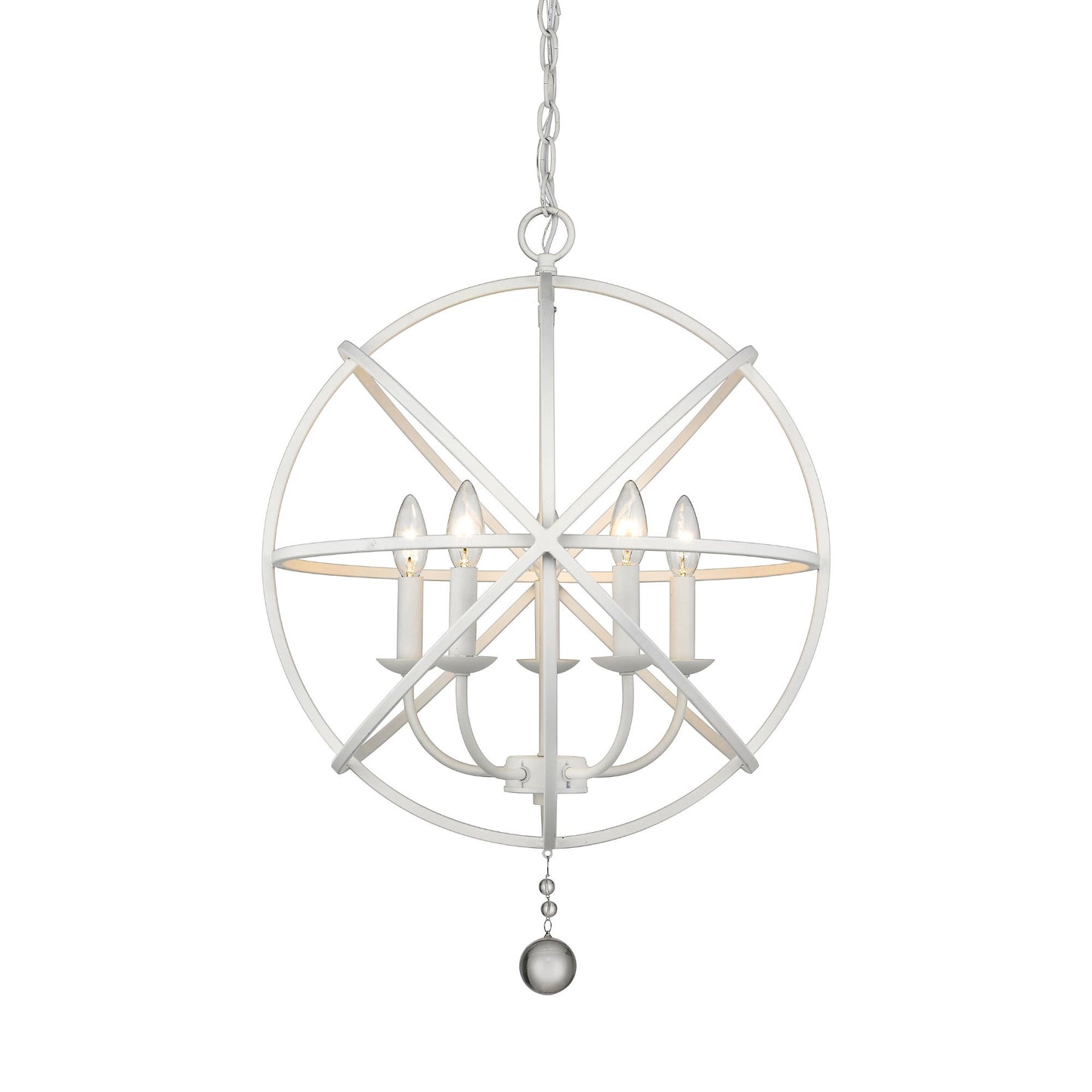 Tull 5 Light Chandelier Matte White