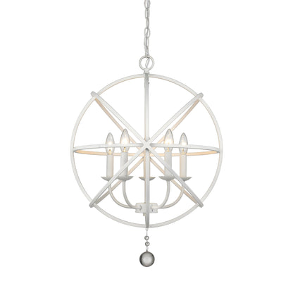 Tull 5 Light Chandelier Matte White
