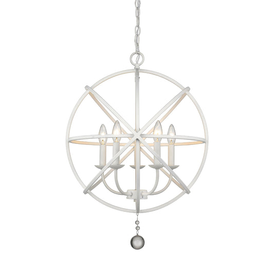 Tull 5 Light Chandelier Matte White