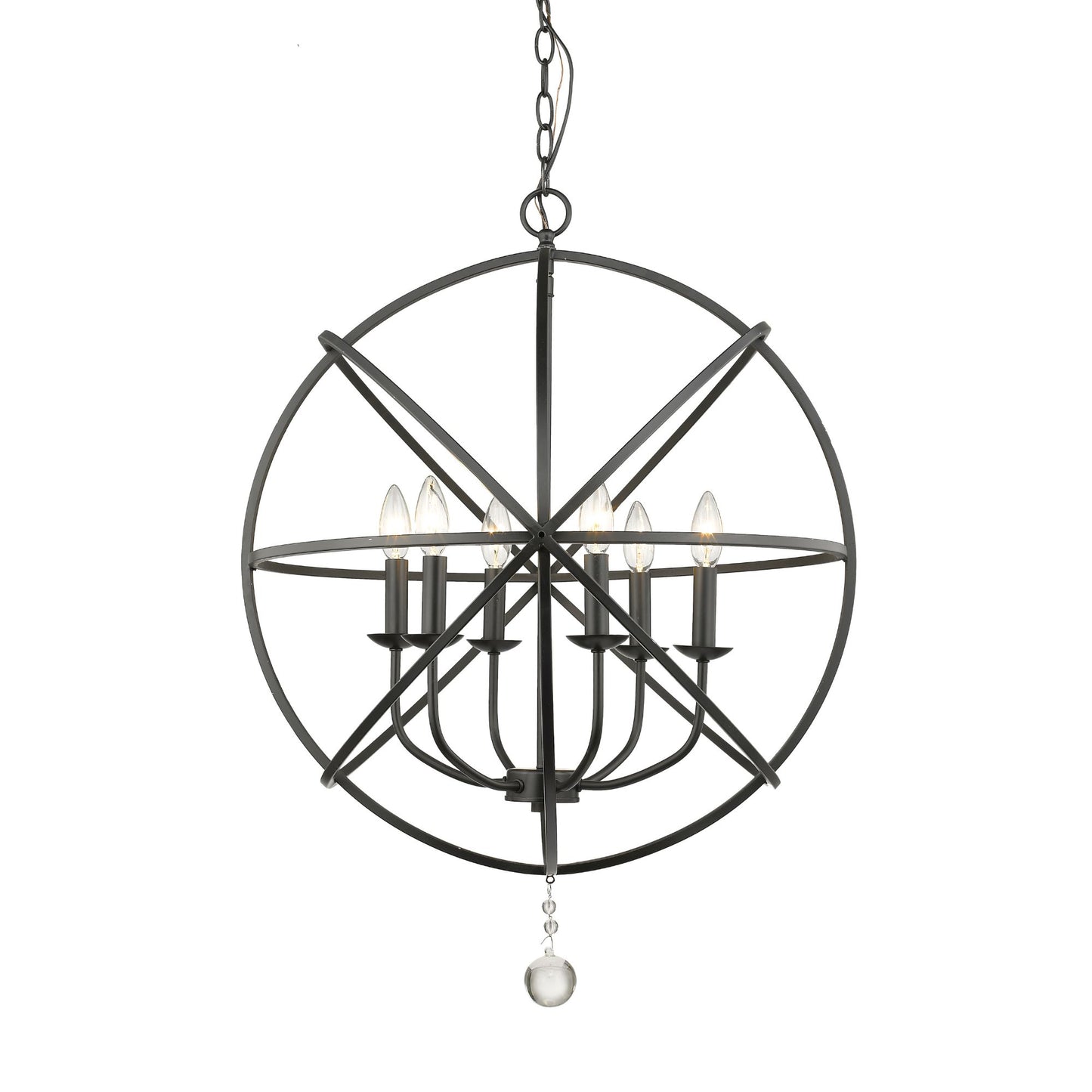 Tull 6 Light Chandelier Matte Black