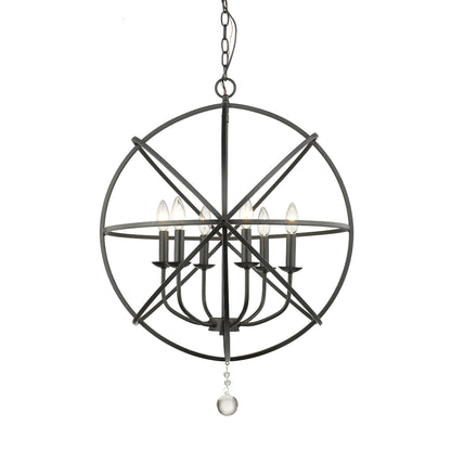 Tull 6 Light Chandelier Matte Black