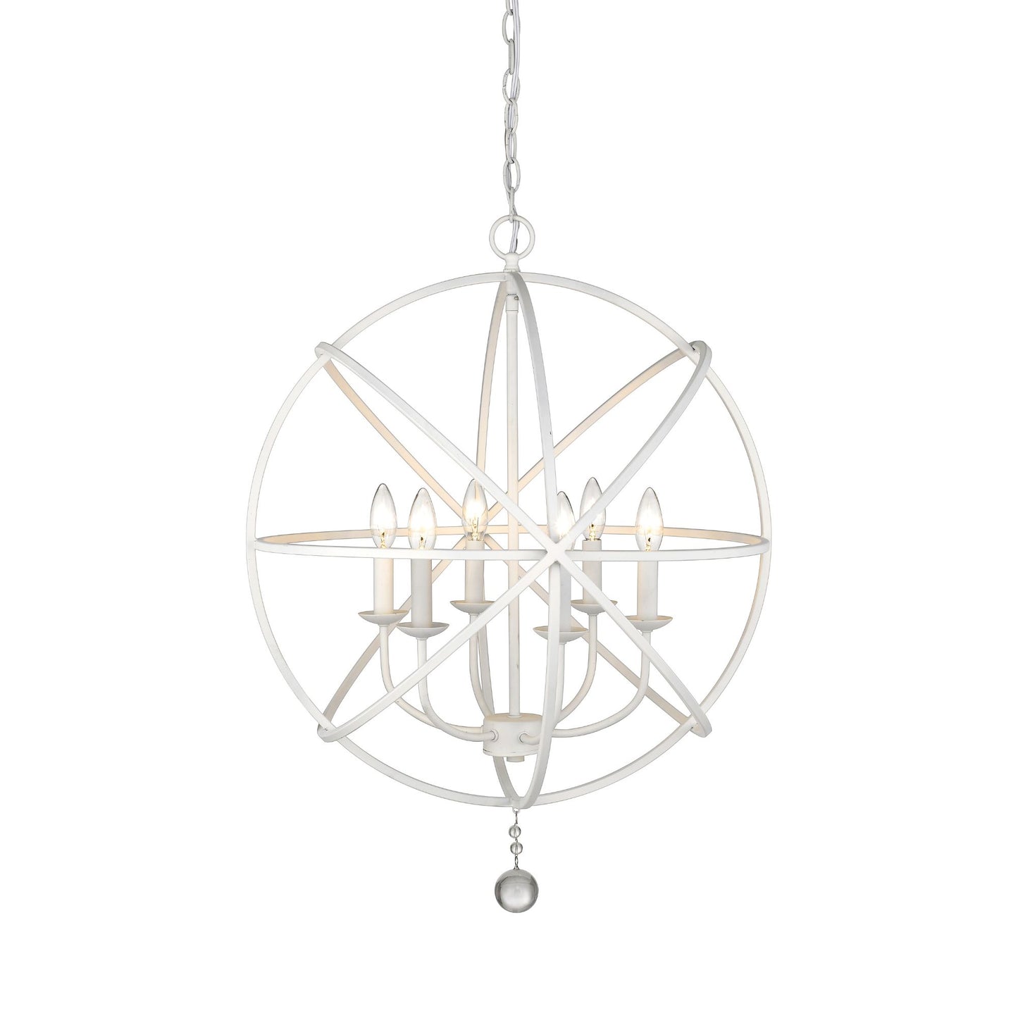 Tull 6 Light Chandelier Matte White