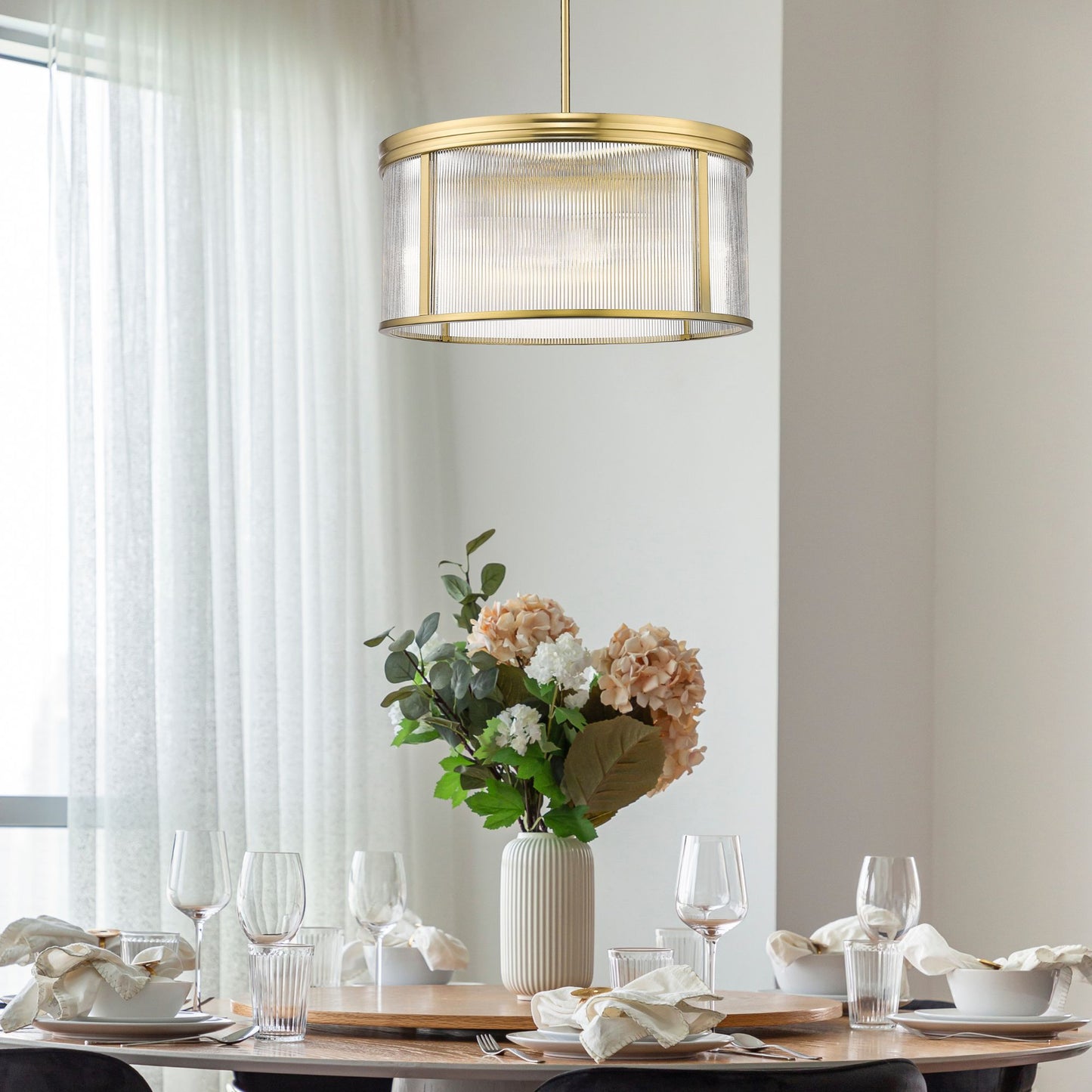 Carnaby 6 Light Chandelier Modern Gold