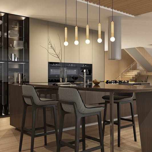 Stari 5 Light Linear Chandelier Modern Gold