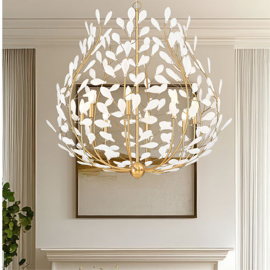 Claudine 8 Light Chandelier Modern Gold