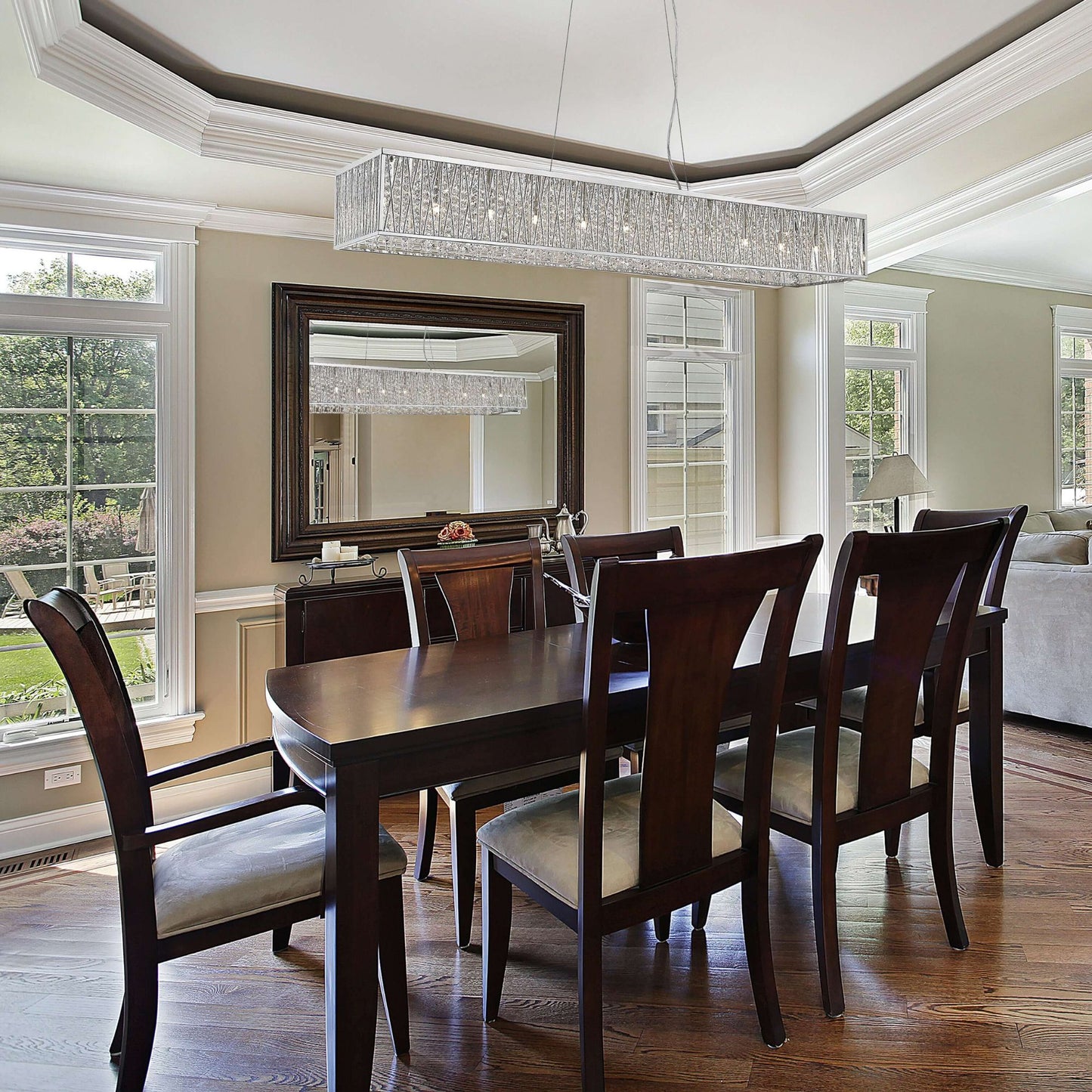 Terra G9 11 Light Island Pendant Chrome