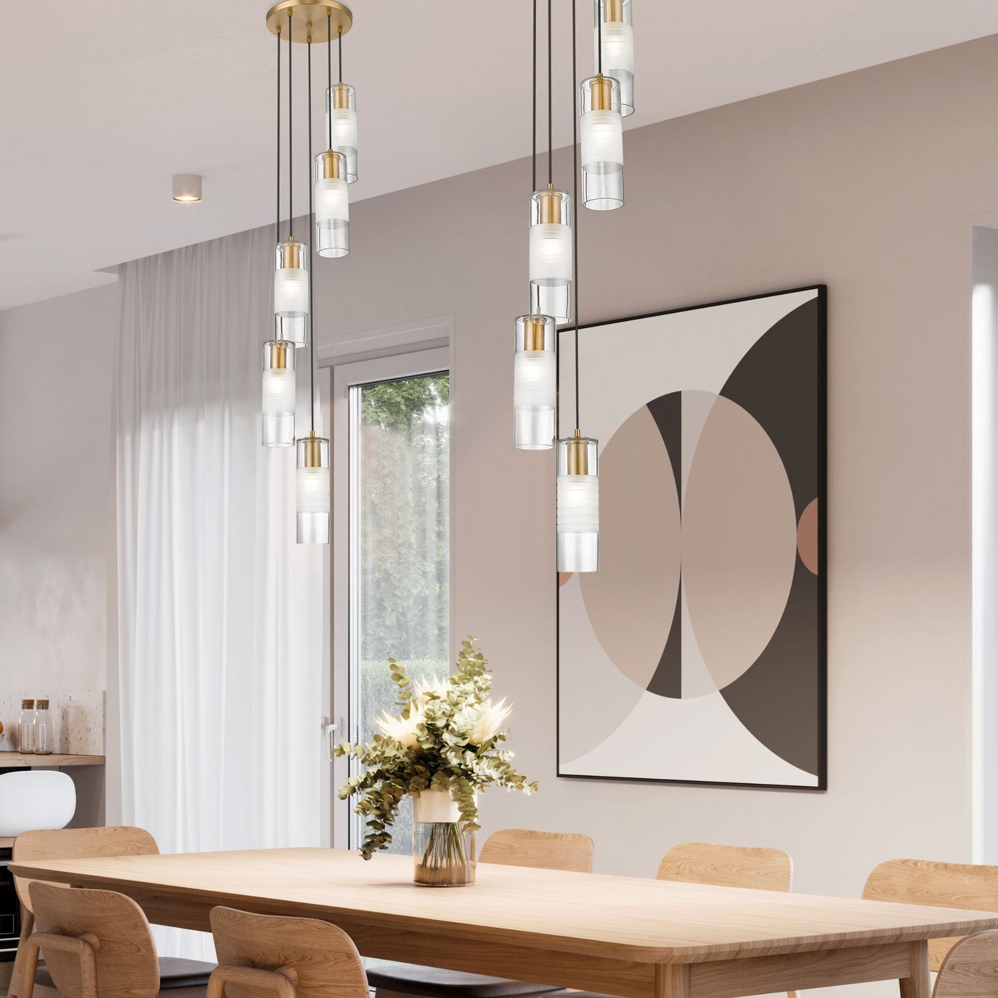 Alton 5 Light Chandelier Modern Gold