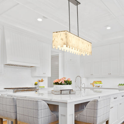 Viviana 7 Light Linear Chandelier Polished Nickel