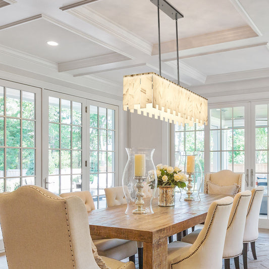Viviana 7 Light Linear Chandelier Polished Nickel