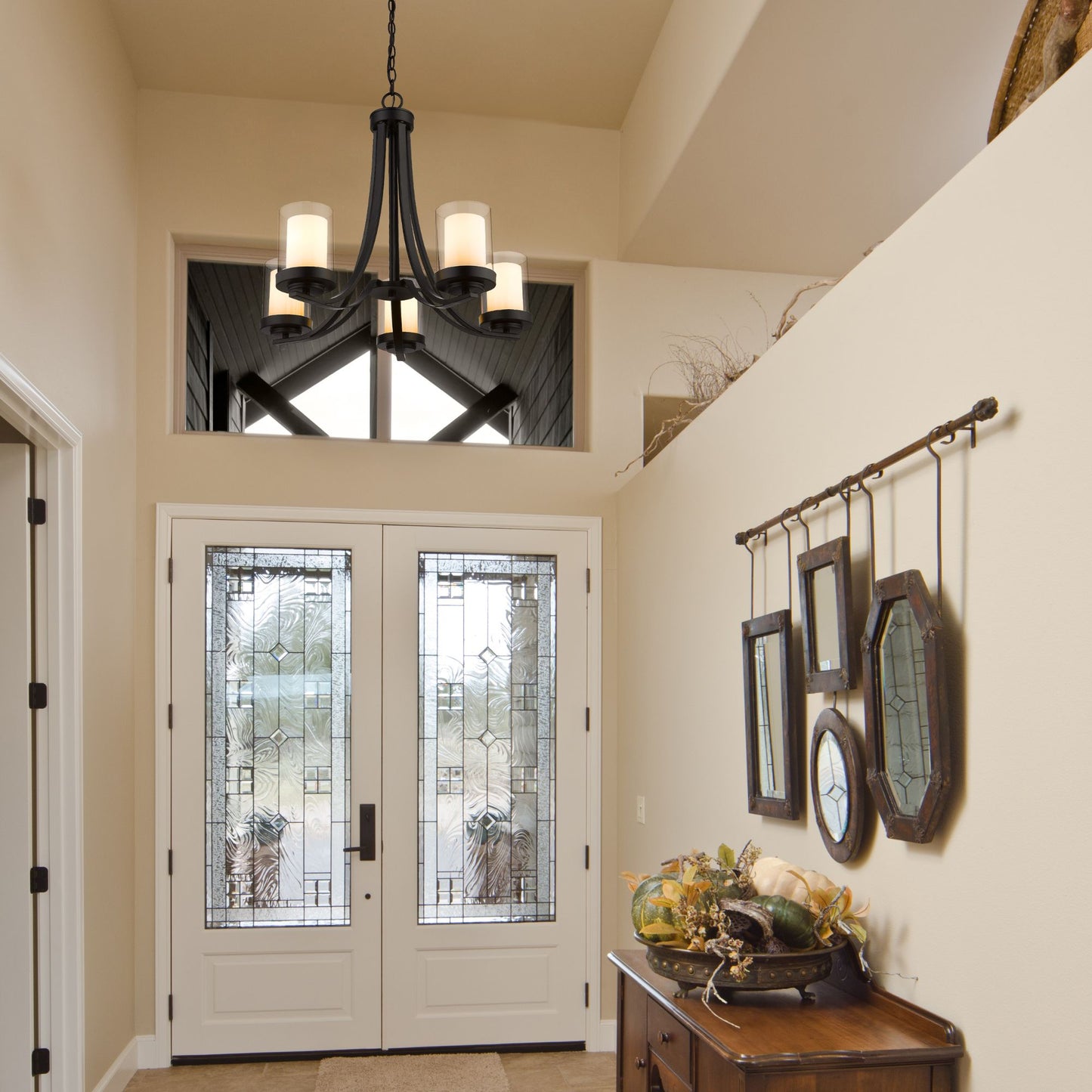 Willow 5 Light Chandelier Matte Black