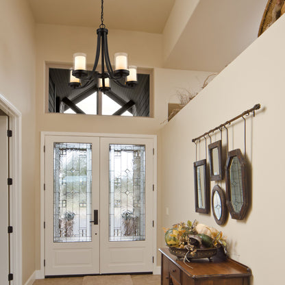 Willow 5 Light Chandelier Matte Black