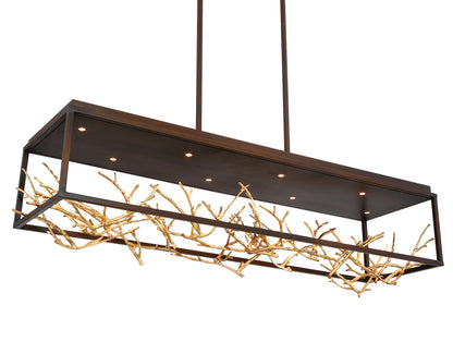 Aerie 8-Light 42" Integrated LED Linear Chandelier