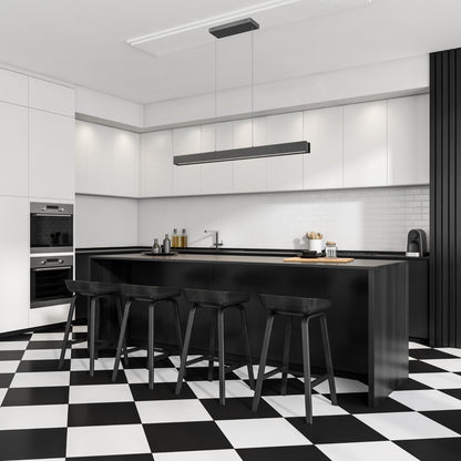 Hudson LED 1 Light Linear Chandelier Matte Black