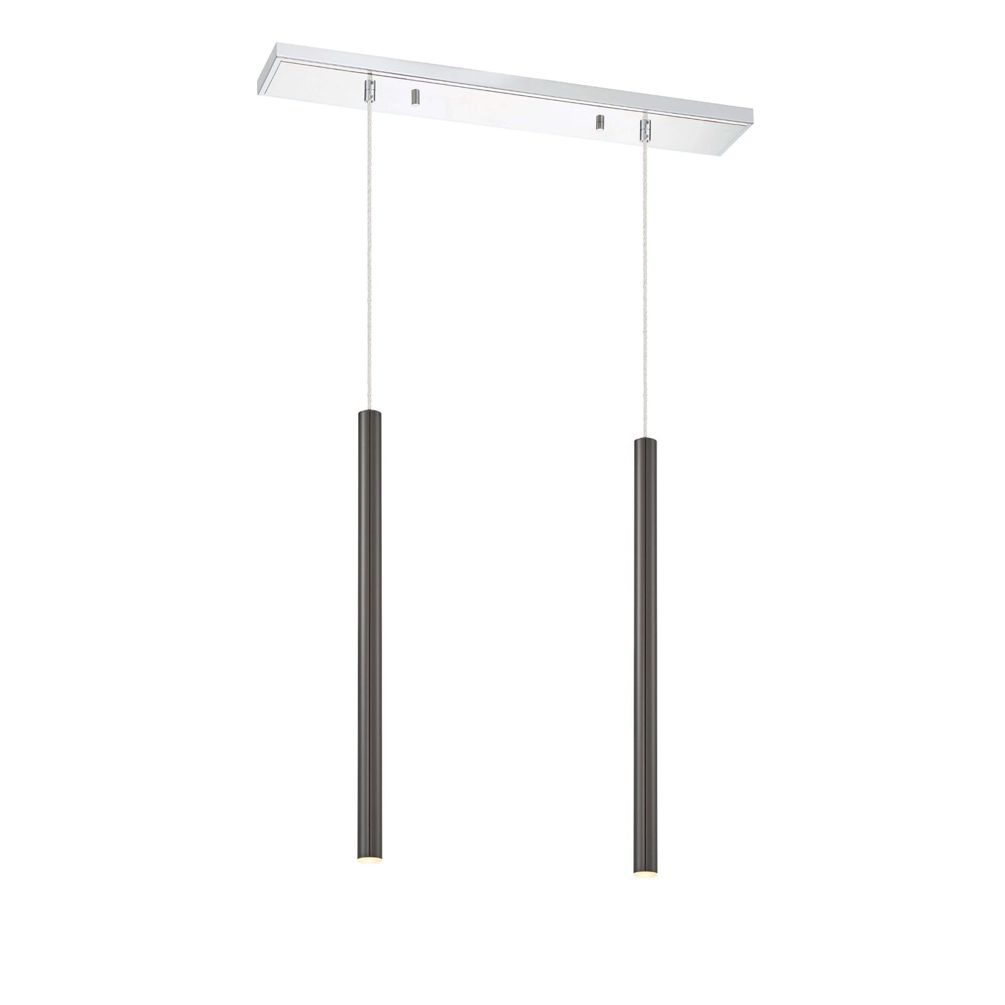 Forest LED 2 Light Linear Chandelier Chrome