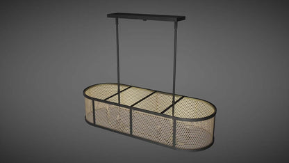 Berens 36” W 6 Light Linear Chandelier