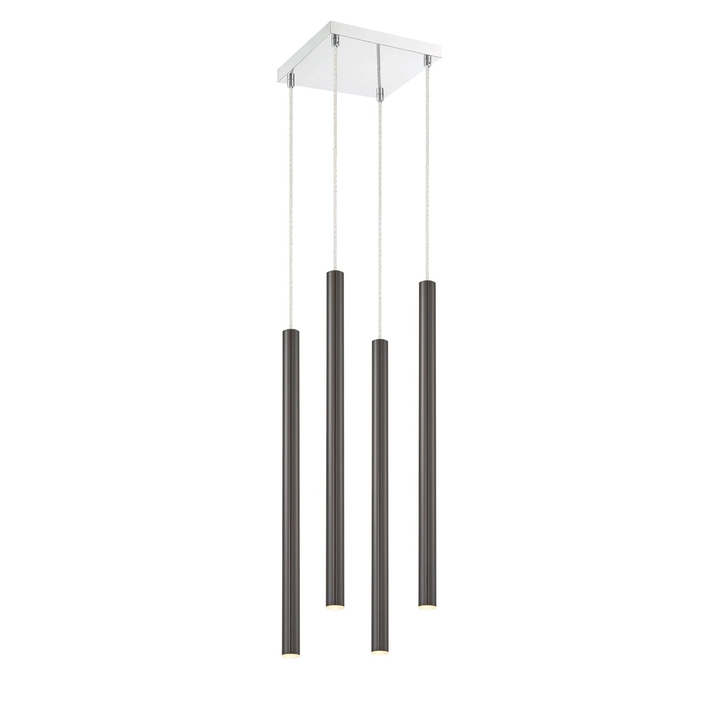 Forest LED 4 Light Chandelier Chrome